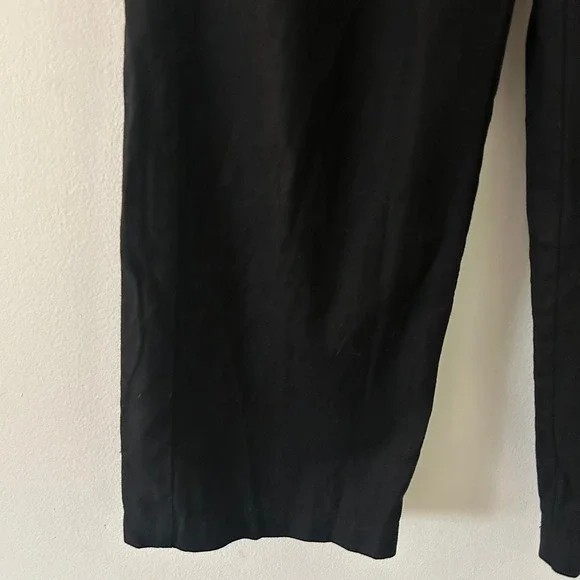 J.Crew Women's Linen Blend Slim Wide-Leg Drawstring Pant Black 2 P Petite NWOT - Picture 5 of 9
